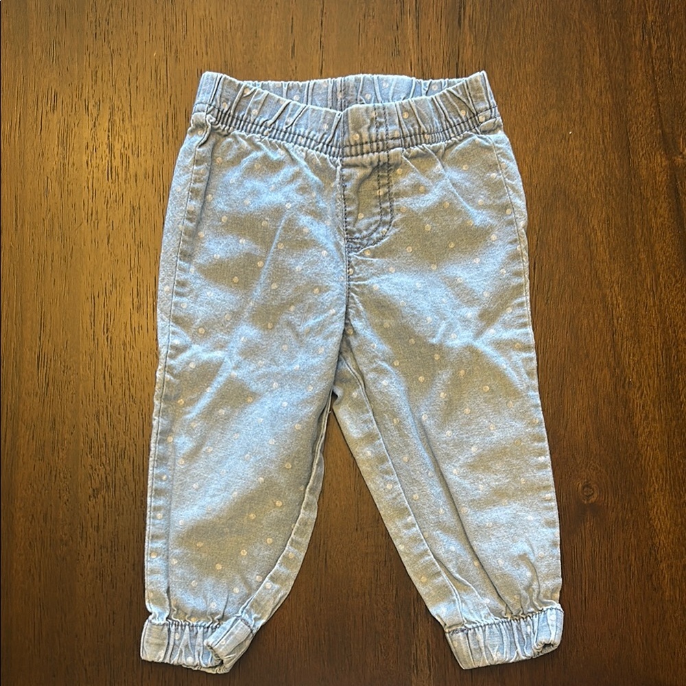 Light Blue Polka Dot Kids Jeans